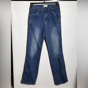 Vince Blue New York Vintage High Rise Stretch Cargo Jeans sz 7